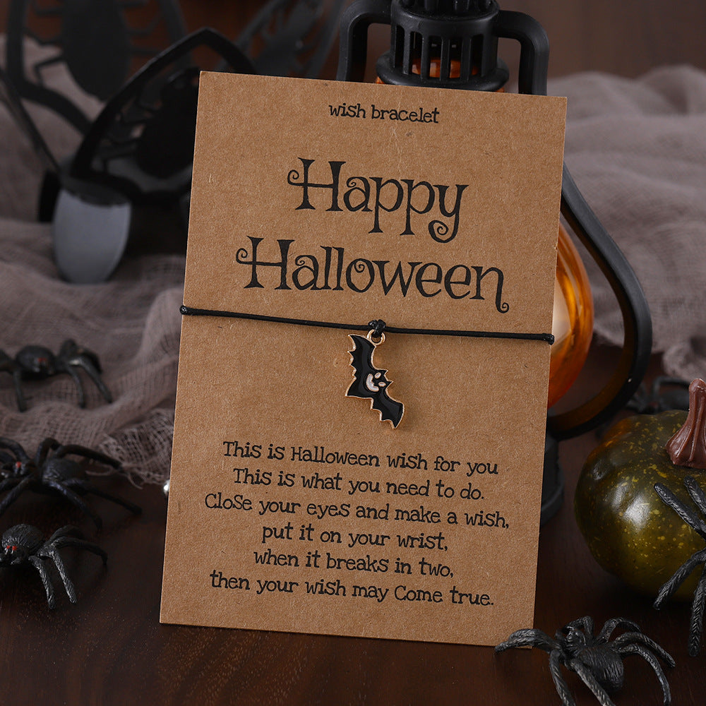 Wholesale  Series Pumpkin Ghost Skull Braided Bracelet